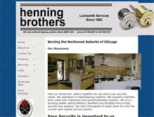 Tablet Screenshot of henningbros.com